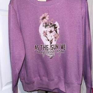 Bobbie Brooks Purple Crew Neck Sweater